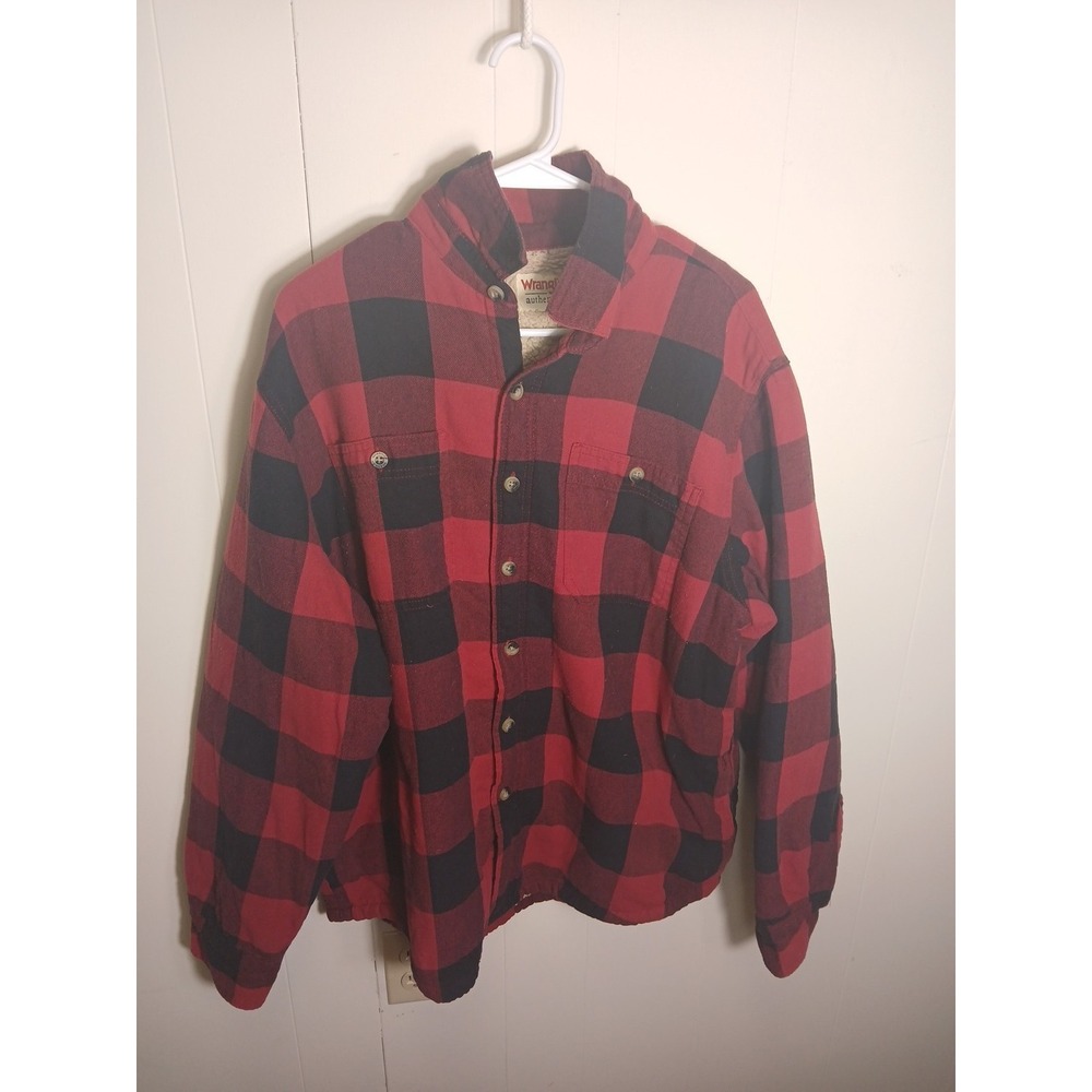 Wrangler Authentics Men's Long Sleeve Sherpa Lined Shirt Jacket XL‎